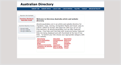 Desktop Screenshot of directoryaustralian.com