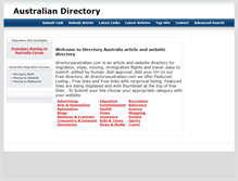 Tablet Screenshot of directoryaustralian.com